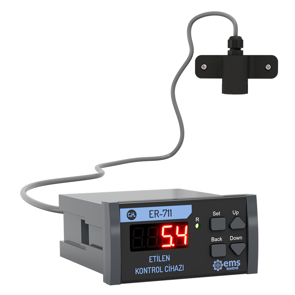 EMS ER-711 Controlador de Etileno (C₂H₄) de Panel para Tableros de Maduración
