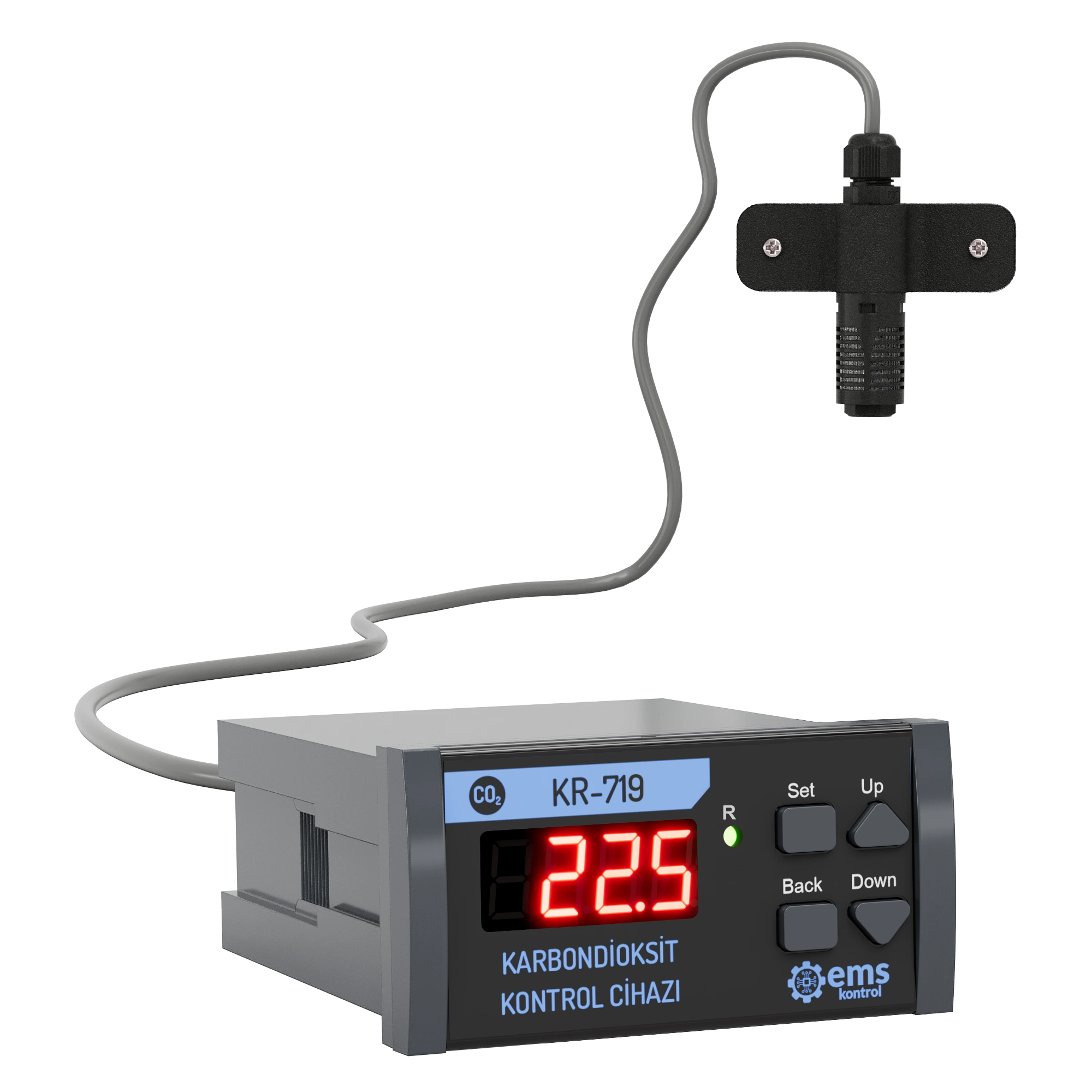 EMS KR-719 Controlador de CO₂ de Panel Rango Alto (Hasta 5% Vol. CO₂)
