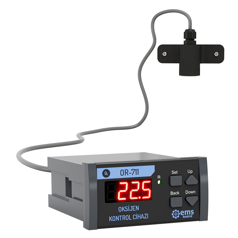 EMS OR-711 Controlador de Oxígeno (O₂) de Panel para Tableros de Seguridad